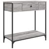 vidaXL Console Table Grey Sonoma 75x34.5x75 cm Engineered Wood