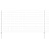vidaXL Welded Wire Fence 25 x 1.2 m (W x H) Hot-Dip Galvanised Steel