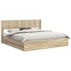 vidaXL Bed Frame with Storage and Headboard Sonoma Oak 180 x 200 cm