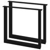 vidaXL Dining Table Legs 2 pcs O Frame 80x72 cm
