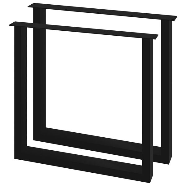 vidaXL Dining Table Legs 2 pcs O Frame 80x72 cm
