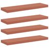 vidaXL Wall Shelf 4 pcs Red 80 x 23.5 x 4 cm Engineered Wood