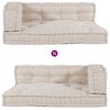 vidaXL Pallet Sofa Cushion Cream Fabric