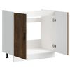 vidaXL Sink Base Cabinet&nbsp;"Porto" Smoked Oak 80x46x81.5 cm&nbsp;Engineered Wood