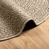 vidaXL Rug ZIZUR Beige &Oslash; 160 cm Jute Look Indoor and Outdoor