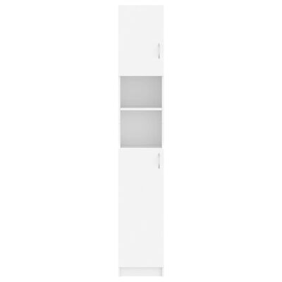 vidaXL Bathroom Cabinet White 32x25.5x190 cm Engineered Wood