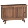 vidaXL Sideboard with Drawer Natural 100 x 30 x 68 cm Solid Teak Wood