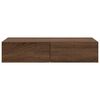 vidaXL Wall Shelf with Drawers Brown Oak 80x33x17 cm Engineered Wood