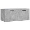 vidaXL Wall Cabinet Concrete Grey 80x36,5x35 cm Engineered Wood