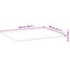 vidaXL Table Top Rectangular 100x80x2 cm Solid Wood Acacia