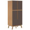 vidaXL Wardrobe OLDEN Brown 76.5x53x172 cm Solid Wood Pine