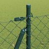 vidaXL Fence Post Green 1.5 x 25 m (60 x 60 mm mesh) Steel