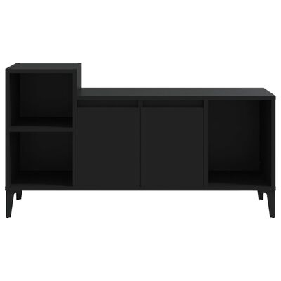 vidaXL TV Cabinet Black 100x35x55 cm Engineered Wood