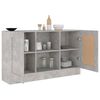 vidaXL Sideboard Concrete Grey 120x30.5x70 cm Engineered Wood