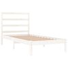 vidaXL Bed Frame without Mattress White 90x200 cm Solid Wood Pine