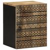vidaXL Bathroom Hanging Cabinet Black 38x33,5x48 cm Solid Wood Mango