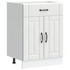 vidaXL Kitchen Base Cabinet "Lucca" White Engineered Wood