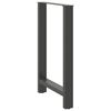 vidaXL Bar Table Legs Anthracite 2 pcs 60x(90-91) cm Steel