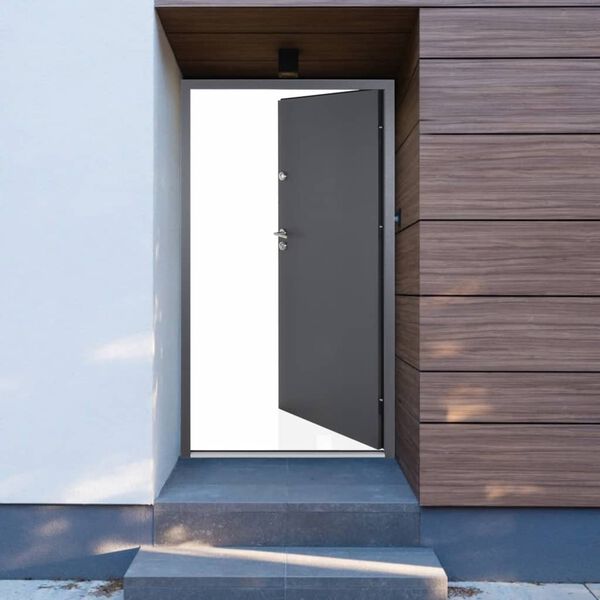 vidaXL Front Door Anthracite 110x207.5 cm Aluminium