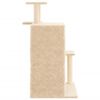 vidaXL Cat Tree with Sisal Scratching Posts Cream 97 cm
