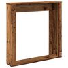 vidaXL Fireplace Surround Old Wood 100x20x100 cm Engineered Wood