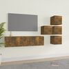 vidaXL 6 Piece TV Cabinet Set Smoked Oak Engineered Wood
