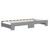 vidaXL Daybed with Trundle without Mattress Light Grey 90x190 cm Single