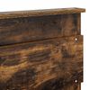 vidaXL Bed Frame with Storage Smoked Oak 120 x 190 cm Solid Pine Wood