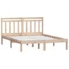 3100584 vidaXL Bed Frame without Mattress Solid Wood 120x200 cm (810012+814084)