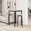 vidaXL Bar Table Natural 70 x 70 x 105 cm Solid Pine Wood