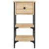 vidaXL Bedside Cabinet Sonoma Oak 34x36x70 cm Engineered Wood