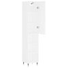 vidaXL Highboard White 34.5x34x180 cm Engineered Wood