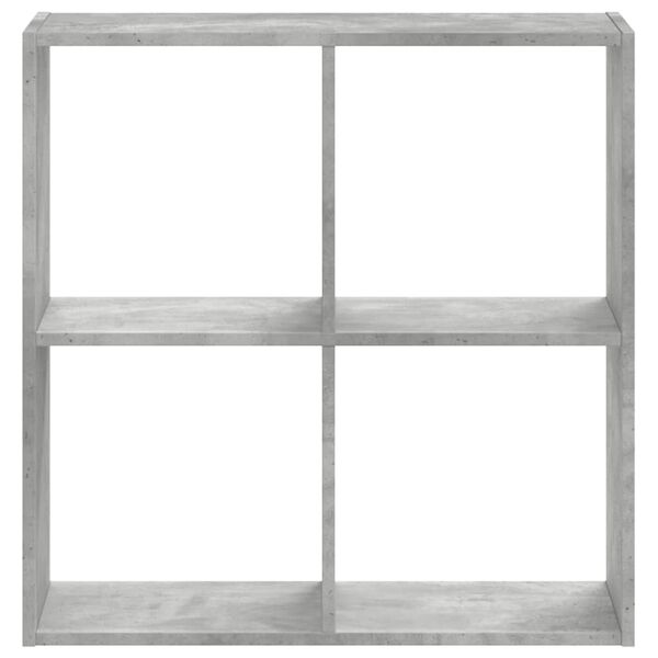 vidaXL Bookcase Concrete Grey 68.5x32x68.5 cm Engineered Wood
