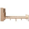 vidaXL Bookcase Bed without Mattress 135x190 cm Double Solid Wood Pine