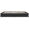 vidaXL Bed Frame without Mattress Black 140x190 cm