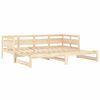 vidaXL Pull-out Day Bed without Mattress Solid Wood Pine 2x(90x200) cm