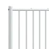 vidaXL Metal Replace Headboard White 150 cm