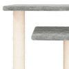 vidaXL Cat Scratching Posts with Platforms Light Grey 62.5 cm