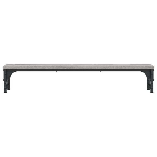 vidaXL Monitor Stand Grey Sonoma 85x23x15.5 cm Engineered Wood