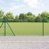 vidaXL Fence Post Green 10 x 0.8 m (13 mm mesh) Steel and PVC