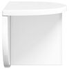 vidaXL Wall Shelf High Gloss White 38 x 19 x 19 cm Engineered Wood
