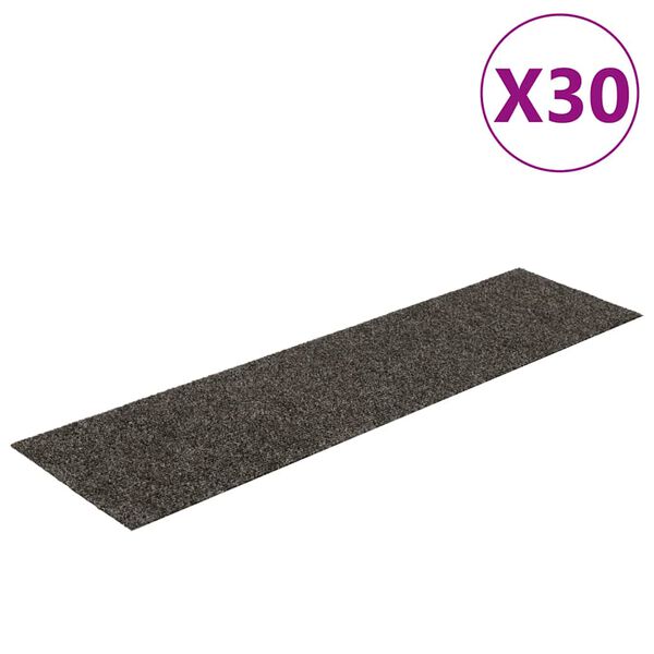 vidaXL Stair Mats Self-adhesive 30 pcs 76x20 cm Anthracite Rectangular