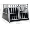 vidaXL Dog Cage with Double Door 94x88x69 cm