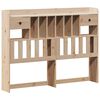 vidaXL Bookcase Bed without Mattress 160x200cm Solid Wood Pine