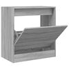 vidaXL Shoe Cabinet Grey Sonoma 60x34x63.5 cm Engineered Wood