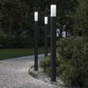 vidaXL Bollard Lights 3 pcs 110 cm Black IP44