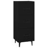 vidaXL Sideboard Black 34.5x34x90 cm Engineered Wood