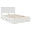 vidaXL Bed Frame with Drawer White 140 x 200 cm Engineer Wood