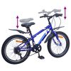 vidaXL Kids Bike 24'' 6-Speed for 8-12 Years Old Dark Blue