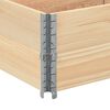 vidaXL Pallet Collars 2 pcs 150x50 cm Solid Wood Pine